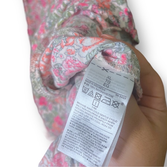 Old Navy Floral Square Neck Tiered Babydoll Dress - Picture 5 of 5